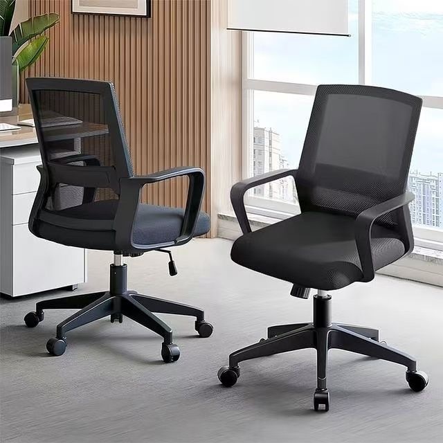 Silla Giratoria de Oficina de Acero Inoxidable, Ergonómica, con Ruedas, para Oficina image 4