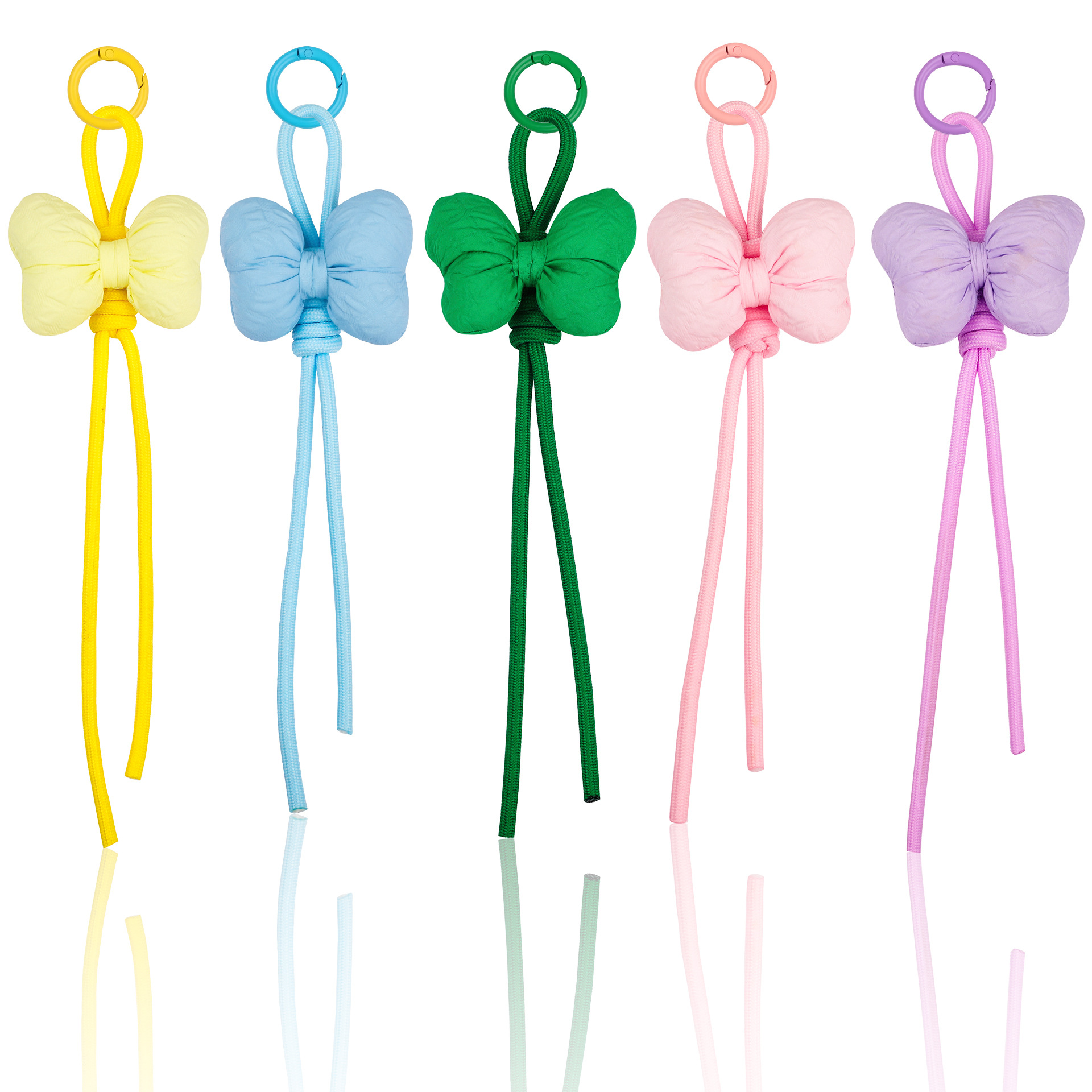 Mobile Phone Lanyard Dopamine Colorful Lanyard Sequin Bow Bag Pendant Small Fresh High-End Bag Pendant