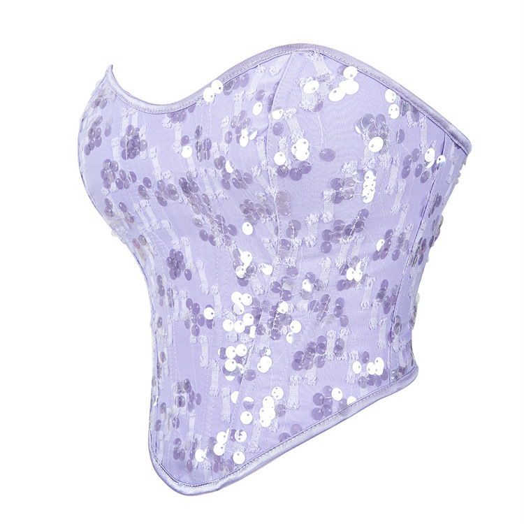 Nueva decoración de sequilla para mujeres, ropa de plástico de pecho sexy, Amazon AliExpress, suministro de comercio electrónico transfronterizo