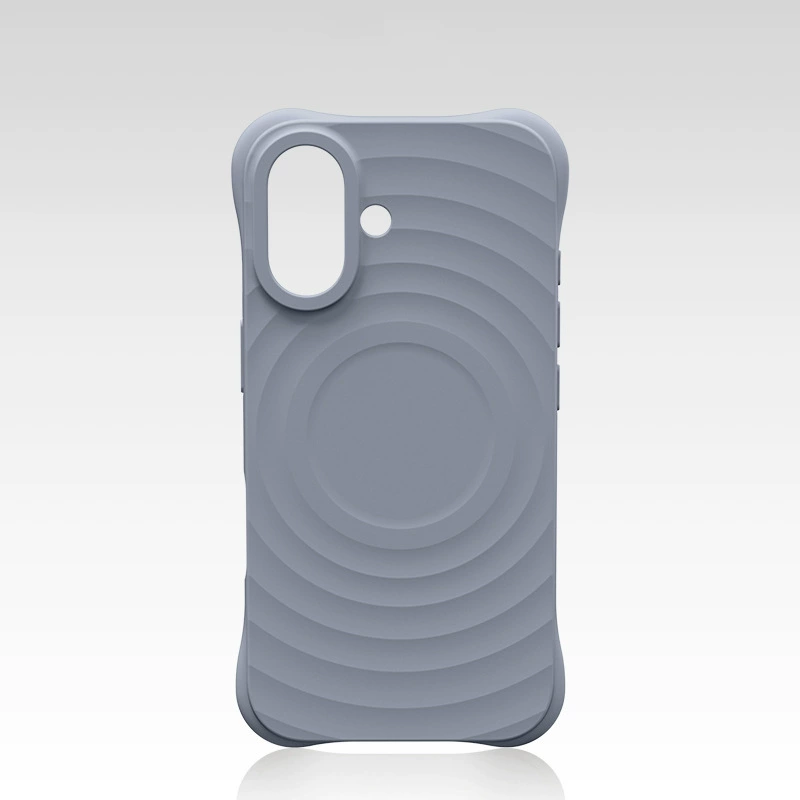 Силиконовый кейс для телефона (совместимо с Apple) для iPhone 16 Pro — 3D текстурированный магнитный дизайн, ударопрочный