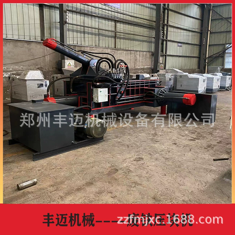 Горизонтальная гидравлическая машина для прессования металлических отходов и железа. Пресс-машина для алюминиевых крошек и железных крошек типа 125. Пресс-машина для отходов меди.