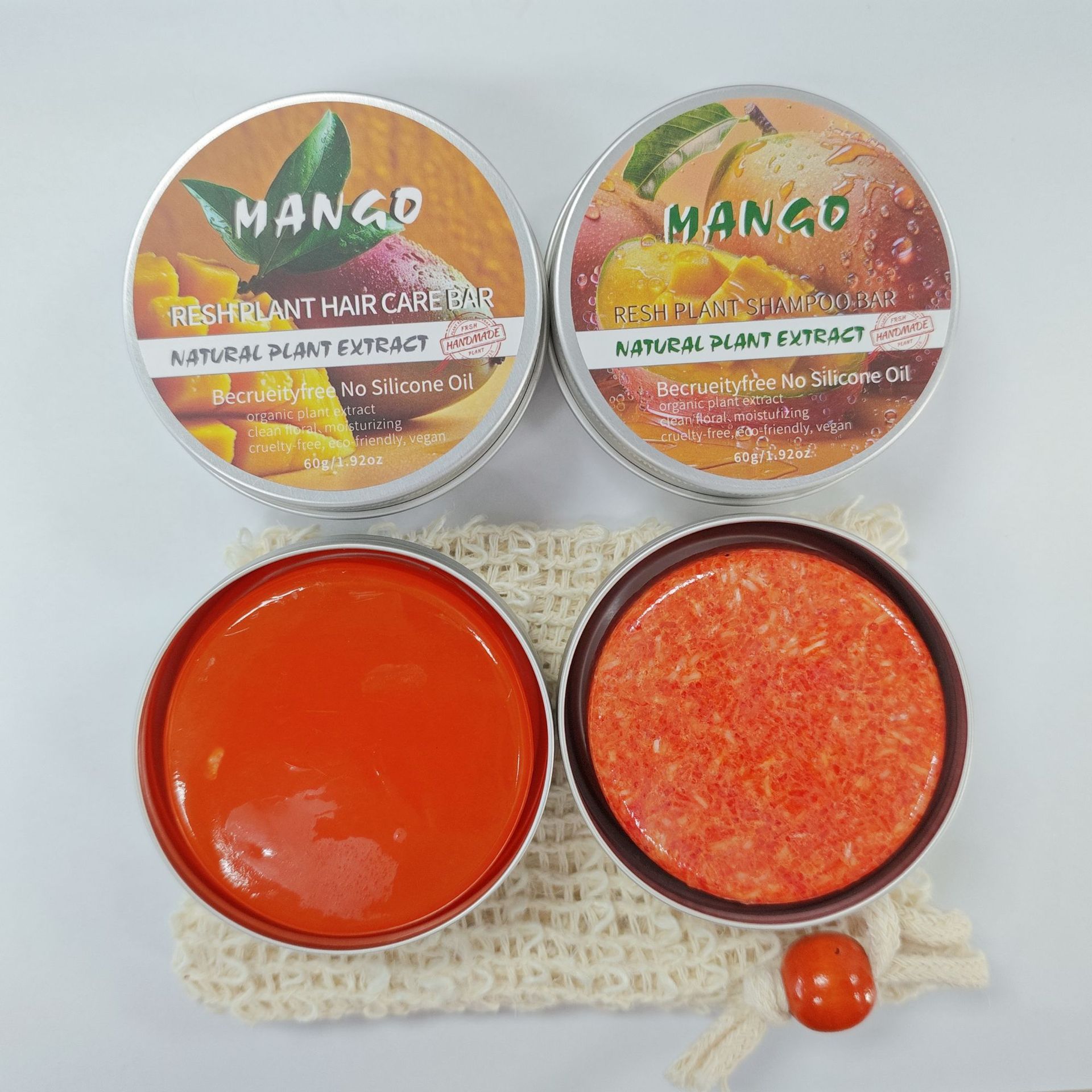 Jabón Champú de Aceite Esencial de Arándano Limpieza y Nutrición Profunda para Cabello