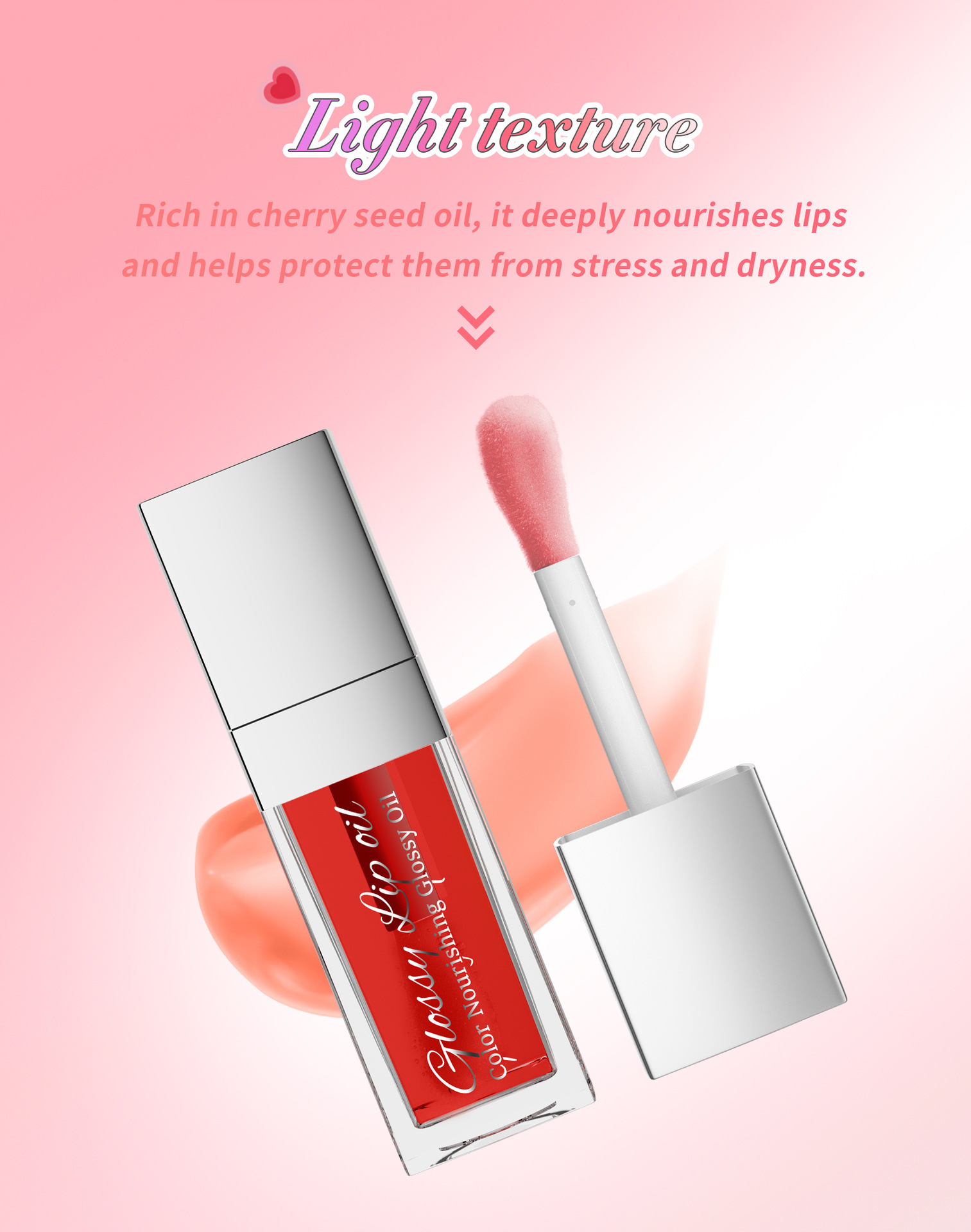 Hellokiss LIP OIL Moisturizing and Nourishing Mirror Water GLOW Lip Lotion Cross-border Makeup undefined