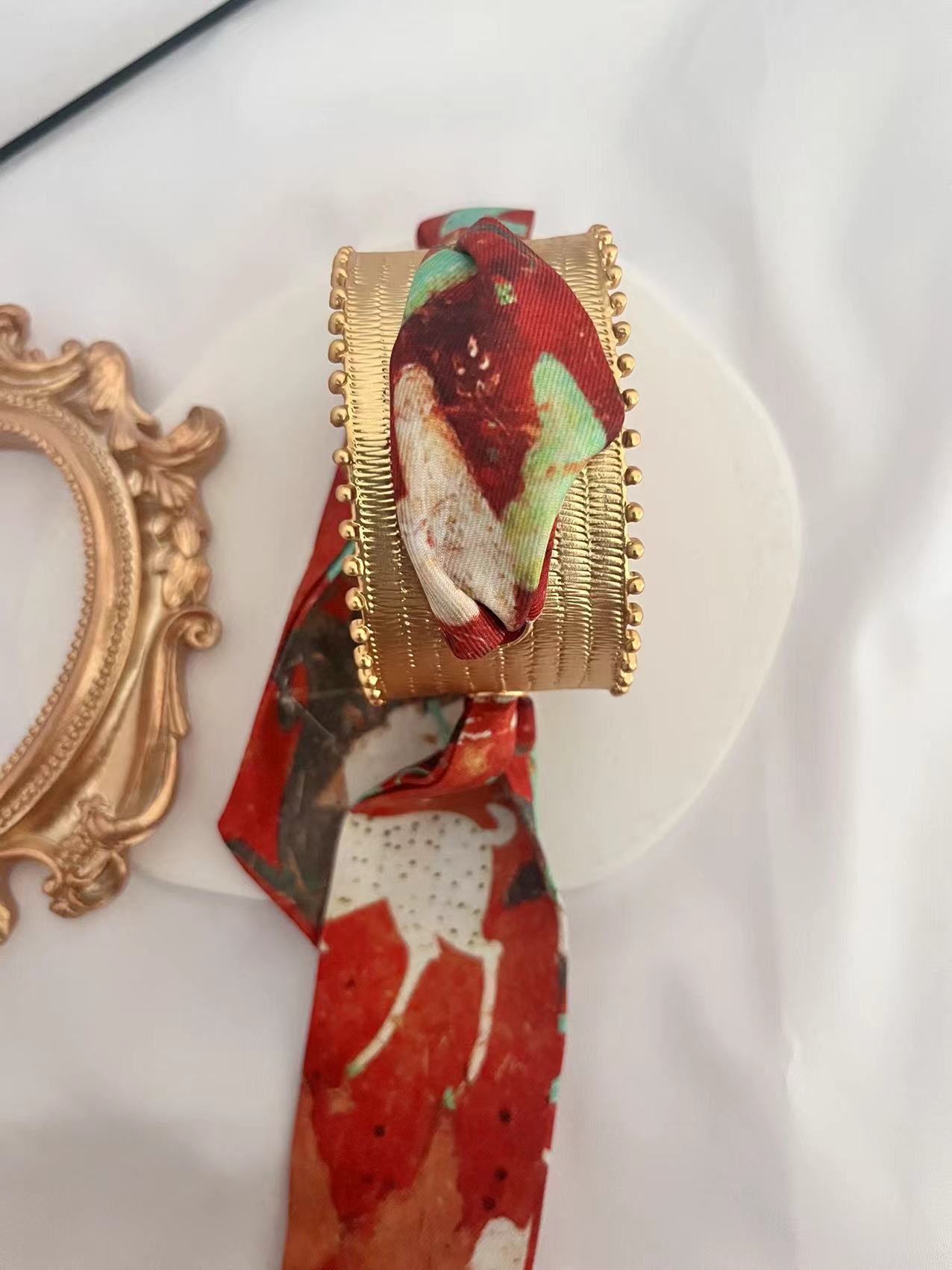 Bangle Classification Copper Chain Material Wholesale Jewelry Bohemian Solid Color Copper 18K Gold Plated Plating Bangle