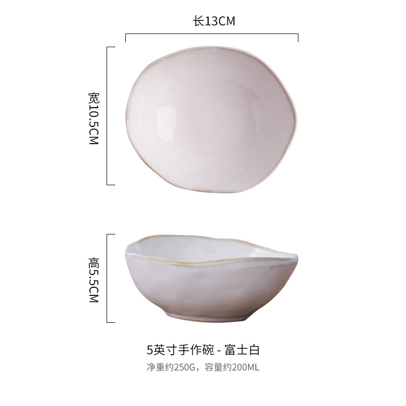 Hogar horno de estilo Japonés vajilla de porcelana de hueso creativo restaurante de estilo Nórdico Hotel irregular plato de cerámica plato conjunto