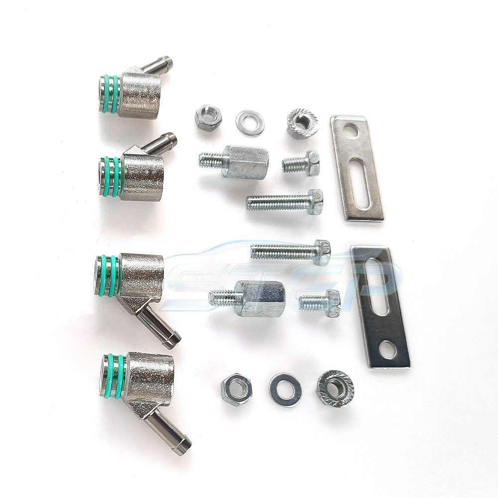CNG/LPG car oil-to-gas conversion MTK cylinder no-drill four-piece set fuel injector gas car adapter