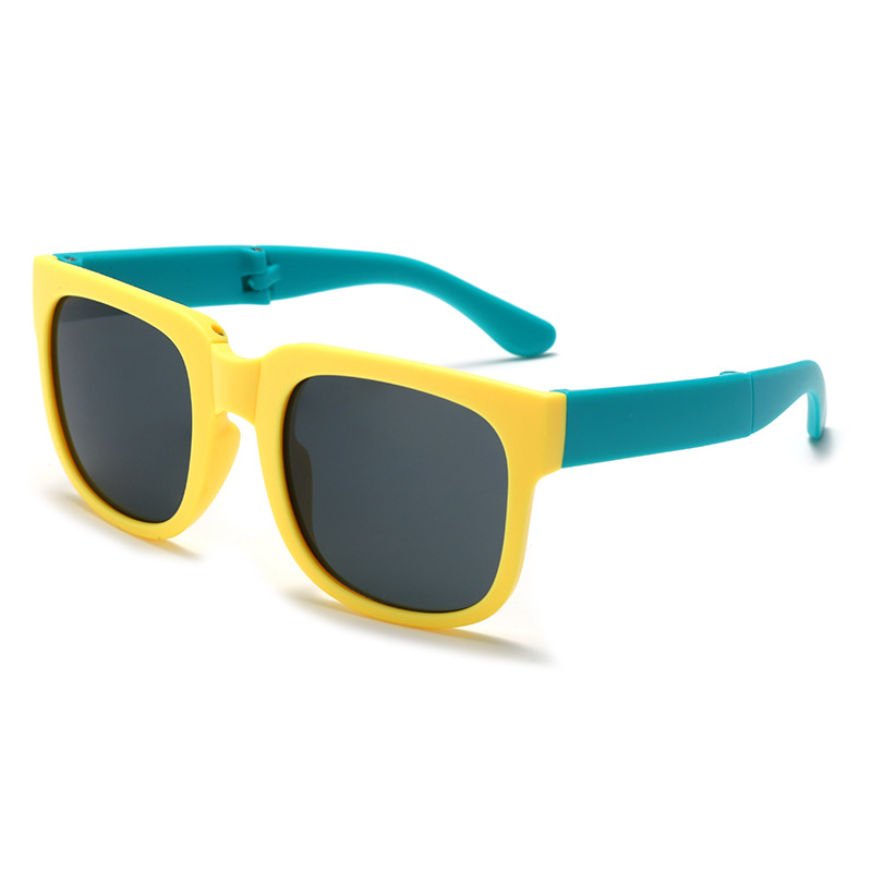 Foreign trade cross-border new children's glasses, fashionable outdoor baby sunglasses, anti-UV UV400 folding sunglasses