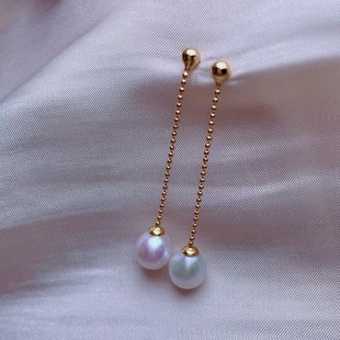 Aurora pearl earrings female 925 sterling silver earrings tassel long autumn and winter high-grade earrings jewelry a generation of hair