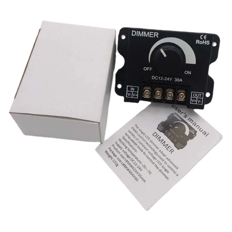 Главная Ручной диммер Haoxin 30A лампа с контроллером интеллектуальный модуль высокой мощности 30A монохромный СВЕТОДИОДНЫЙ Контроллер