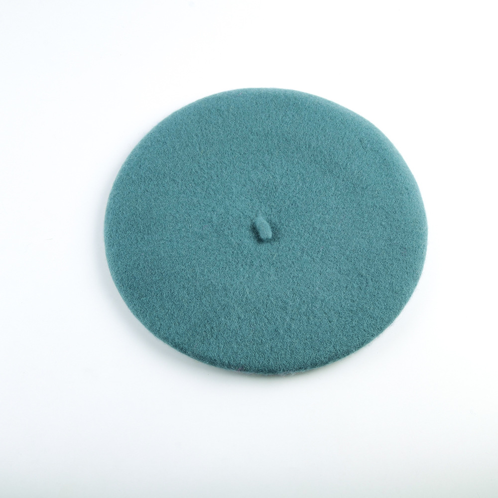 Unisex Wool beret Autumn-winter vintage woolen painter's hat Winter hat Lady's bud hat_voghion.com