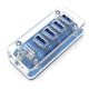 Usb Multi-interface Expander 3.0hub Hub Transparent One-to-Four Expansion Dock Computer Desktop Sub-line Storage