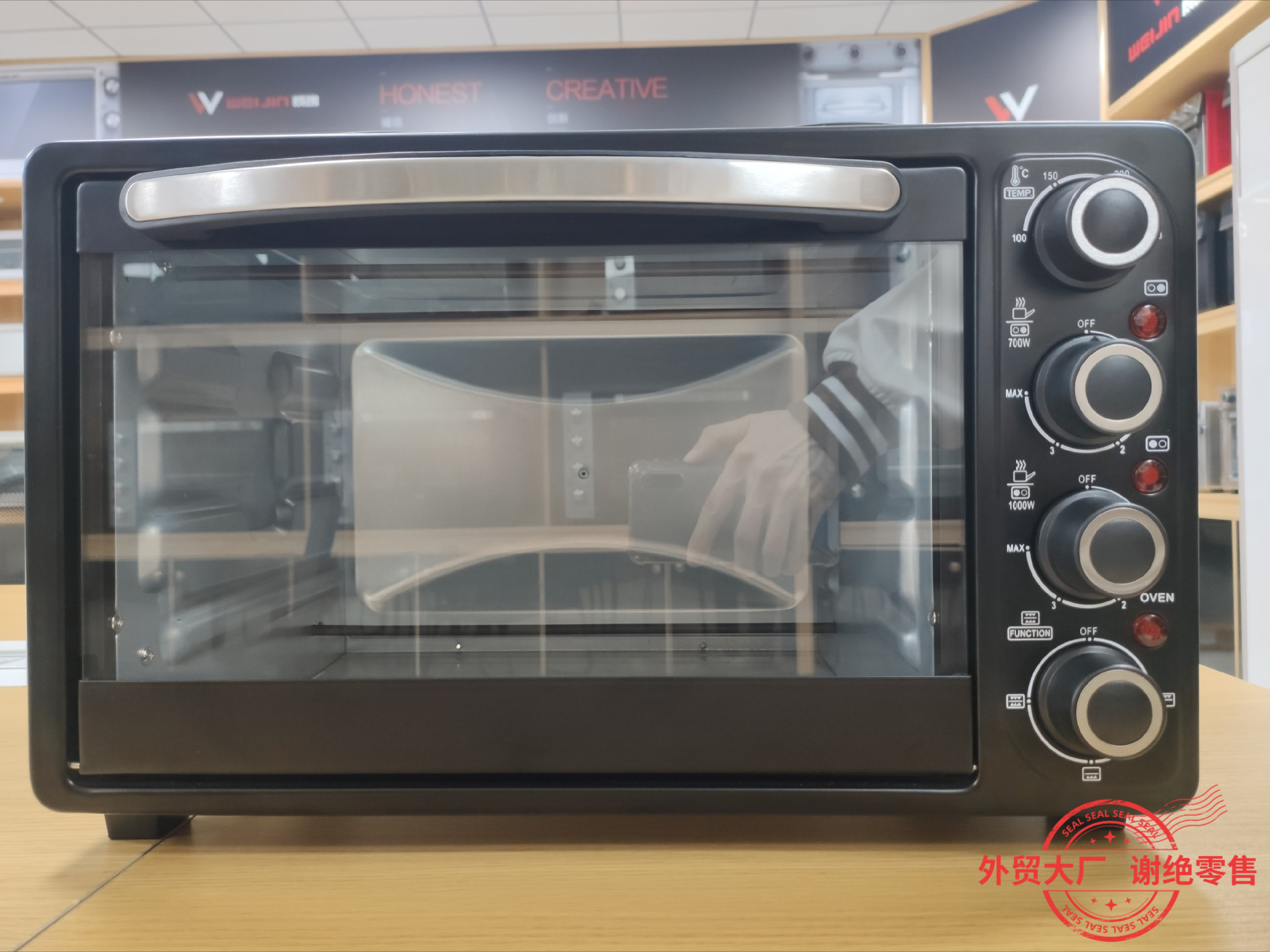 23L comercio exterior horno de doble cabeza horno eléctrico pantalla mecánica multifuncional fábrica doméstica auto-operada KH23