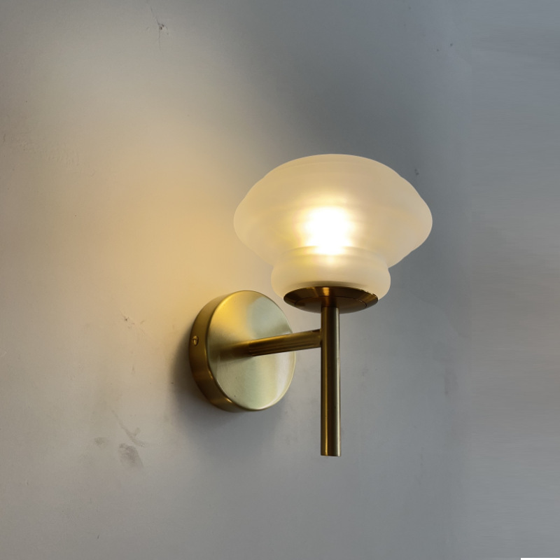 Diseñador de pasillo lámpara de pared de sala de estar lámpara de pared de vidrio de diseño de fondo decoración de pasillo pared de fondo