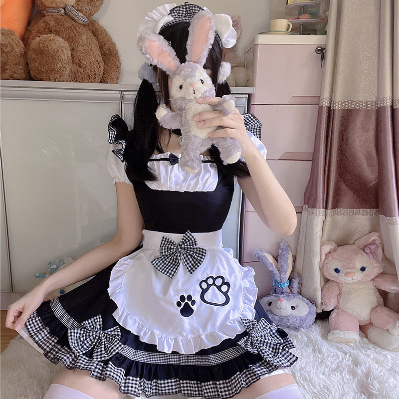 原创日系女仆装甜美小猫野女仆cosplay可爱软妹二次元洛丽塔连衣