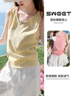 Summer light and thin top with cups, T-shirt sleevless, cotton and linen, with snowflakes