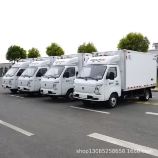 小型纯电冷藏车 3.6米蓝擎X1续航150公里 市区生鲜冻品冷链配送