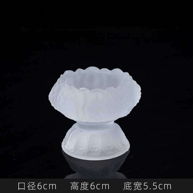 八宝瑠璃灯台ガラスろうそく台のメレンゲの高い足の灯台は仏具用品の家庭装飾品を提供します。|undefined