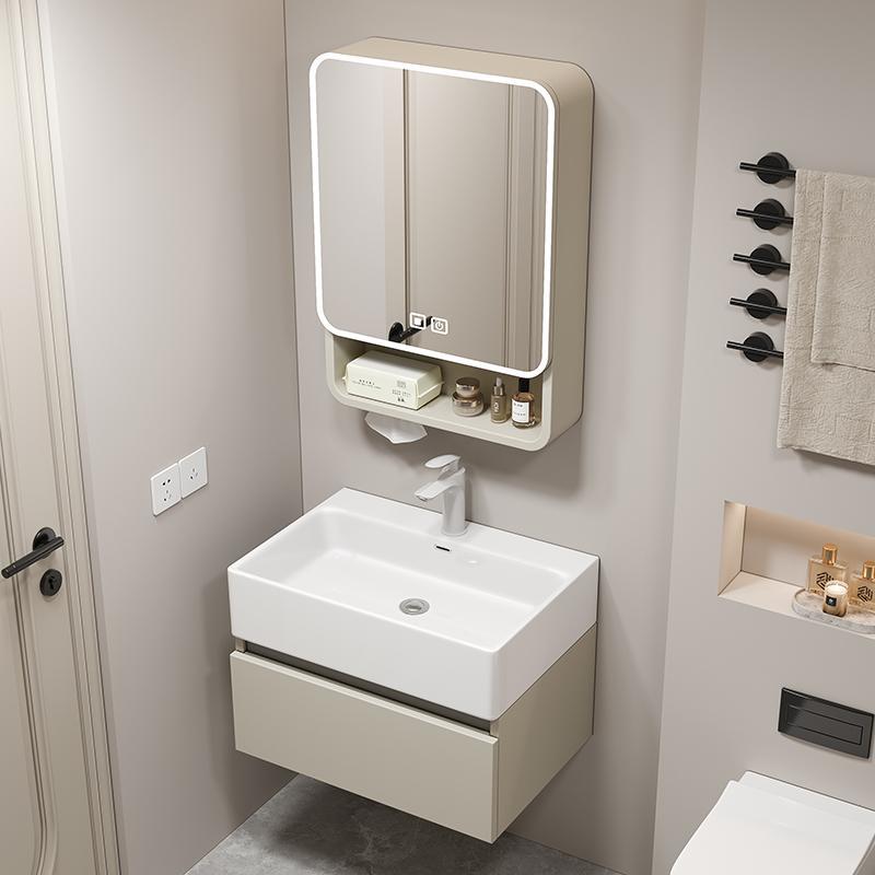 Cajón, lavabo pequeño, nido de abeja engrosado, lavabo de aluminio, combinación de armario, mini armario de baño, lavabo de baño
