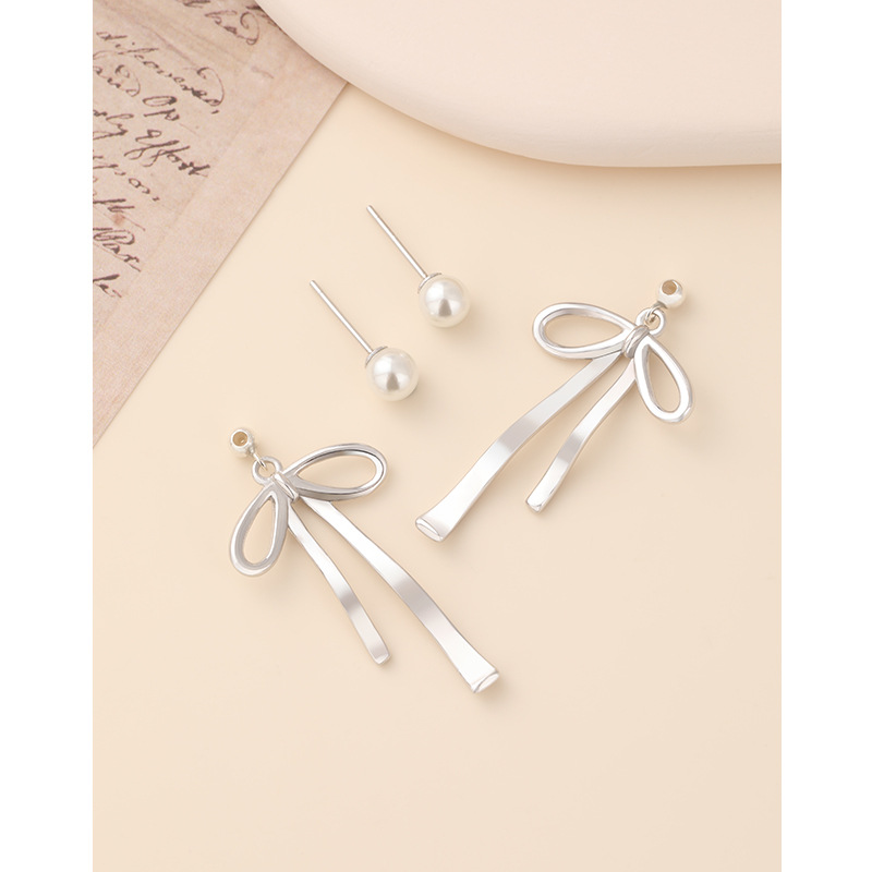 925 plata esterlina dos arcos de perla aretes de perla mujeres de verano instills viento de alta calidad aretes de perlas