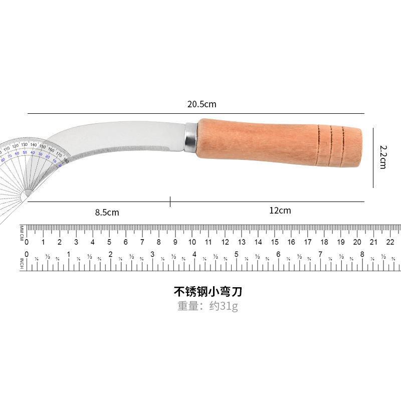 Cuchillo de frutas de acero inoxidable doméstico guisa