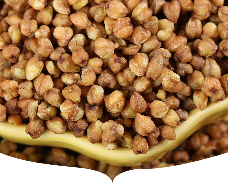 Yellow Tartary Buckwheat Tea Ku Qiao Cha 300g Can Roasted Sichuan Liangshan Style Daily Grain Tea specifications