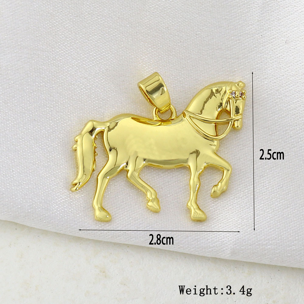 3g Weight Pendant Jewelry Making Type DIY Jewelry Accessories Classification 1 Piece Quantity Copper Material Animal Pattern All Seasons Season Plating Design Vintage Style, Classic Style Style 1 Piece Copper Animal Pendant 2