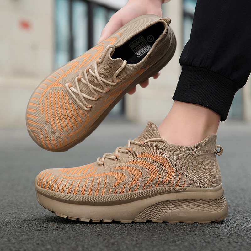Zapatillas de Running con Suela Gruesa de Tejido y EVA Transpirables para Deportes