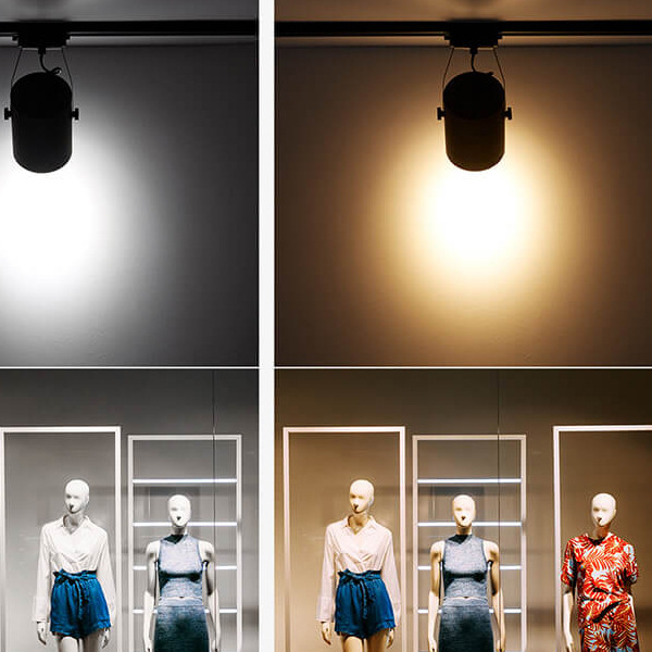 Track light LED spot light track spotlight commercial women's clothing store spotlight spotlight track light red blue green light