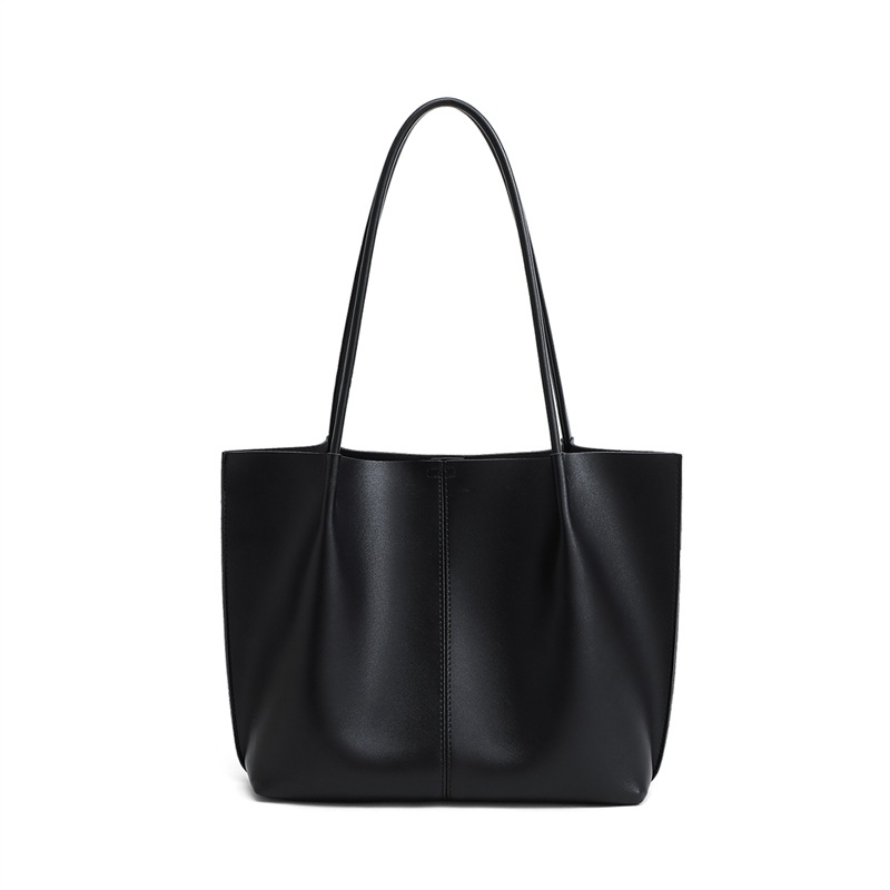 Women's Tote Bag 2026 Summer New Arrival Genuine Leather High-End Large Capacity Shoulder Bag For Commuting Set - Thumbnail 5