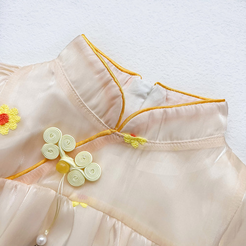 Girls dress spring and autumn new style baby girl Chinese style Hanfu cheongsam children's princess dress