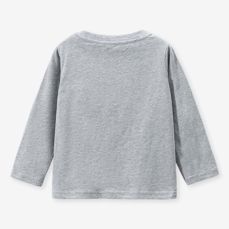 JOJOBEBE otoño nueva ropa infantil europea y americana Camiseta de algodón de manga larga de dibujos animados cuello redondo Camiseta de los niños