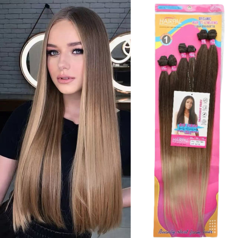 Foreign Trade Cross-Border Para Tudo African Black European and American Women's Long Straight Hair Wig Hairpiece Xuchang Wig