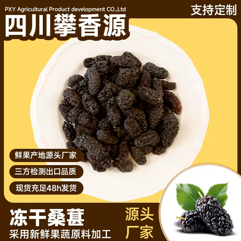 冻干水果FD冻干桑葚产地源头生产厂家直发无添加办公室茶饮500g