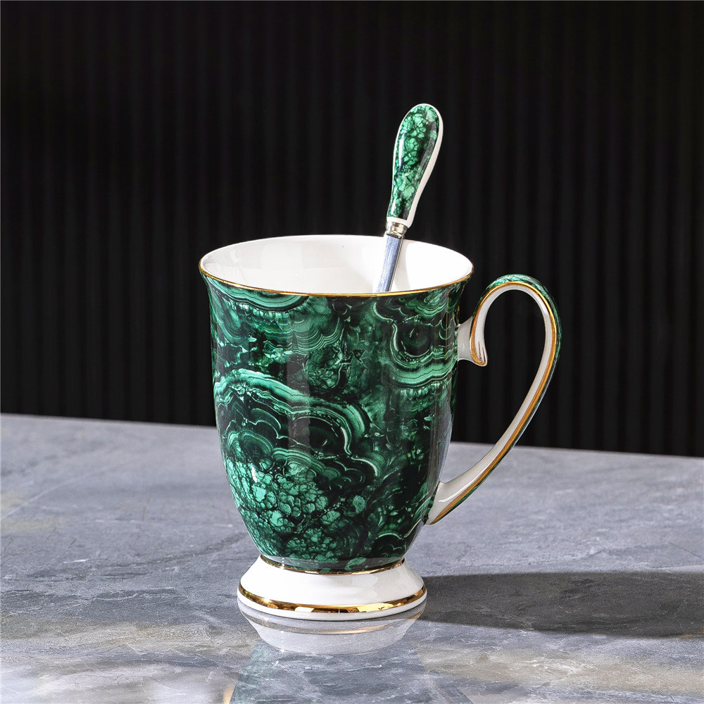 Taza de porcelana fina de estilo europeo, taza de oficina, taza para desayuno, taza para leche, taza para cerveza, taza para té con leche, taza para café