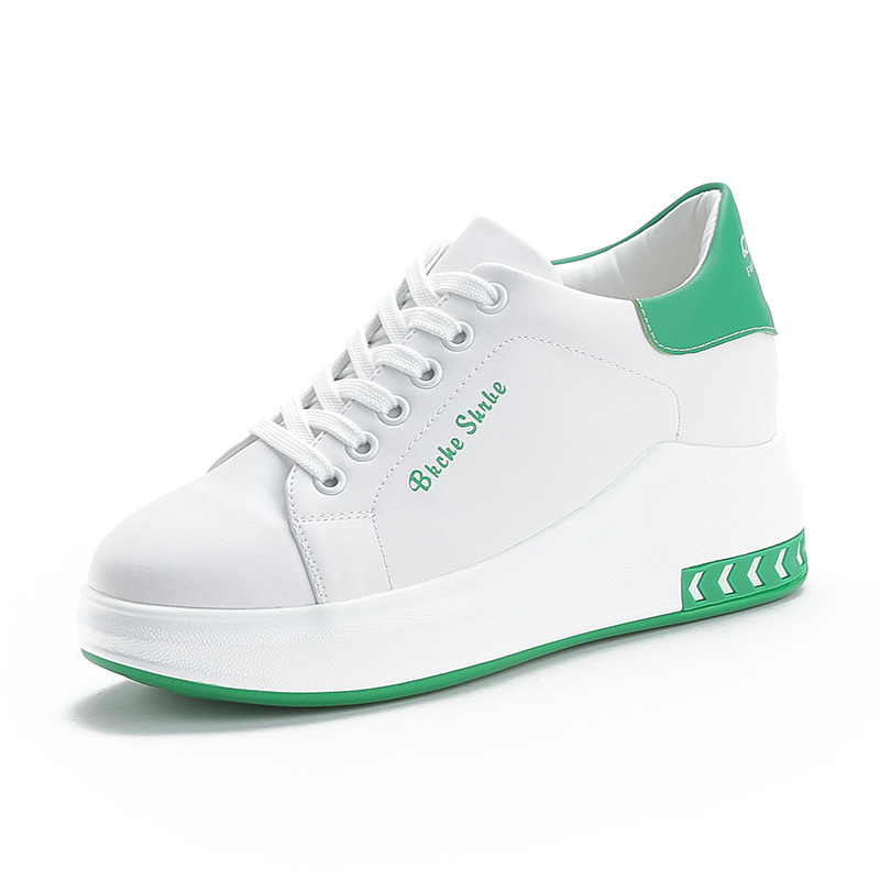 Baskets blanches basses pour femmes, style color-block, à lacets, imperméables, à talon caché et antidérapantes (nouveauté 2023)._voghion.com