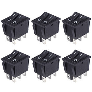 Doppel Wippschalter Kippschalter 6 Polig