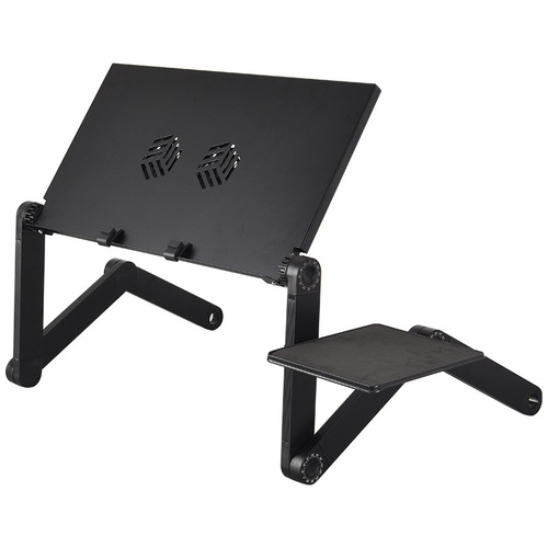Cooling Laptop Desk Creative Aluminum Adjustable Folding Stand Bed Desk Mobile Lazy Person Computer Desk