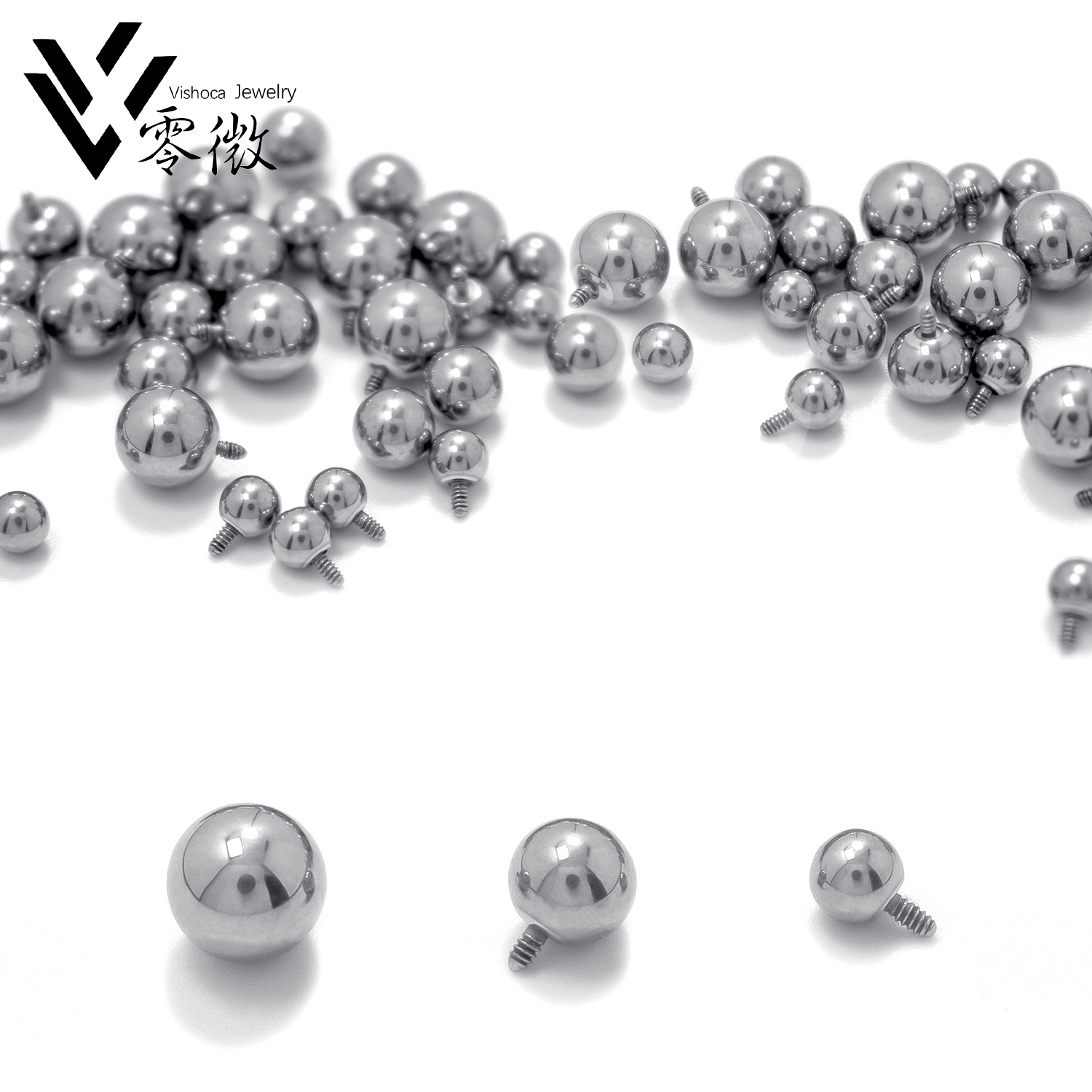 f136 titanium ball outer tooth ball outer tooth labret replacement ball fit inner tooth rod personality ornament accessories