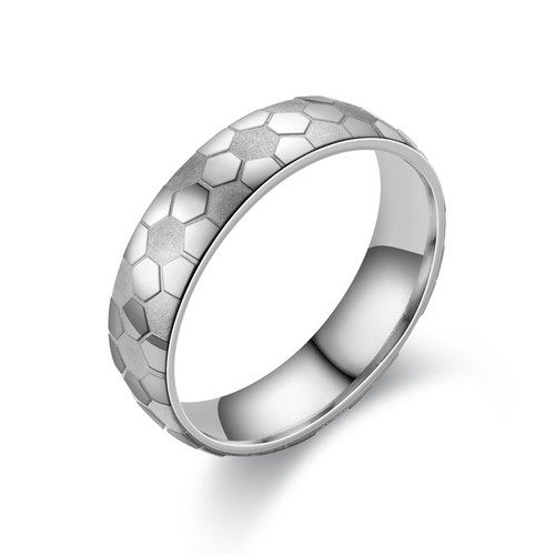  European, American, Japanese and Korean popular jewelry Corrosion new football ring pattern source manufacturer men's and women's rings