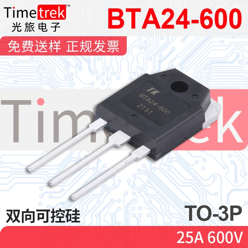 Оптический дорожный электронный двунаправленный управляемый кремний BTA24-600 25A 600V TO-3P оригинальный завод в наличии