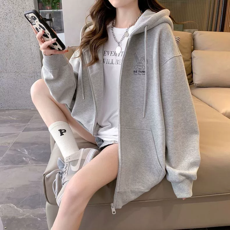 Хлопковая флисовая кофта для отдыха, кардиган, 320 грамм, 250 грамм, oversize