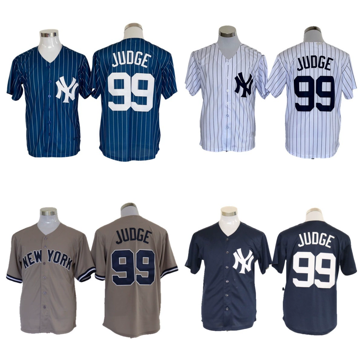 Бейсбольная майка Yankees 99JUDGE, форма New York Yankees, MLB бейсбольная куртка