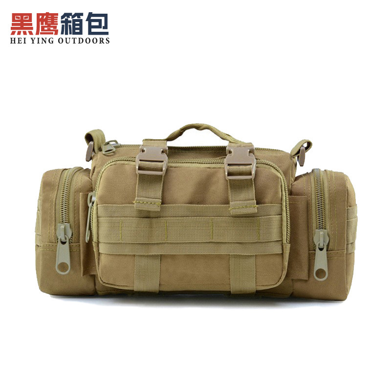 户外运动斜挎健身包 防水手提单肩多用3P战术腰包 旅行摄影相机包