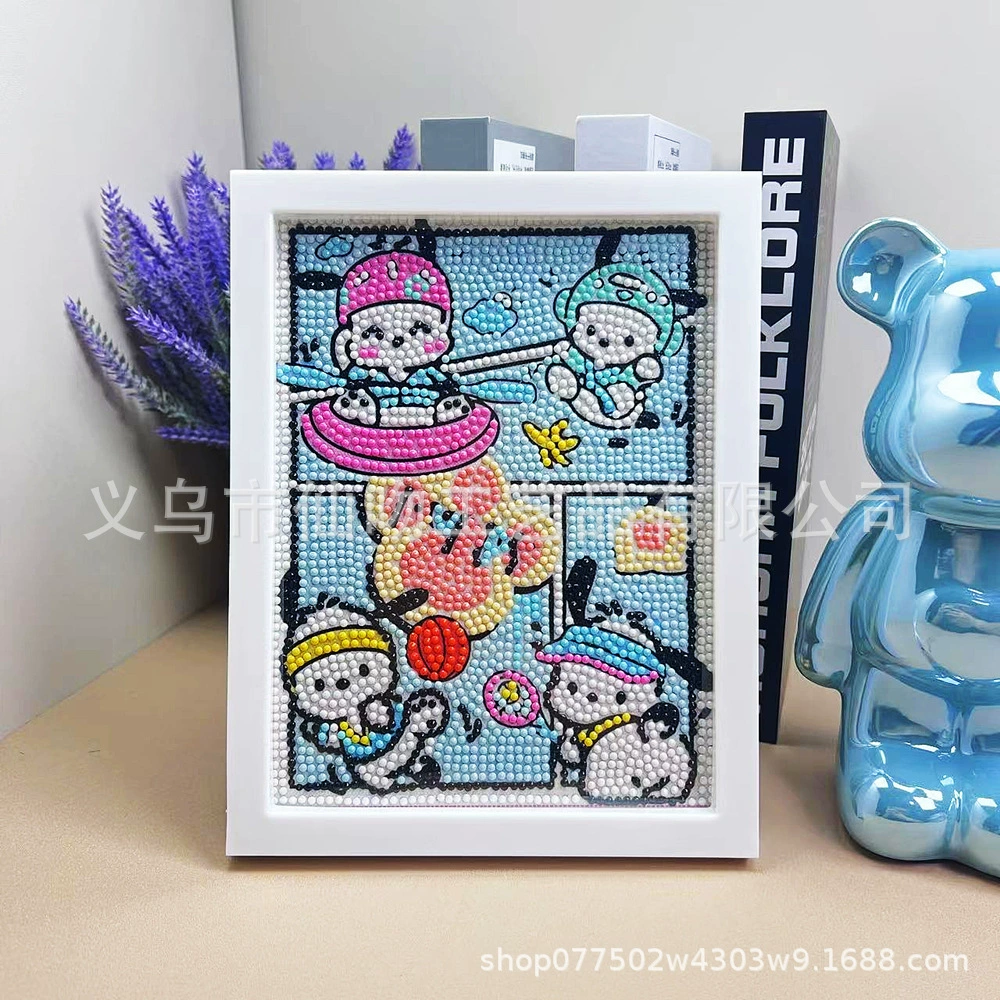 Набор для алмазной живописи Sanrio Kuromi, 17×22 см пластиковая рамка, набор для творчества DIY для детей