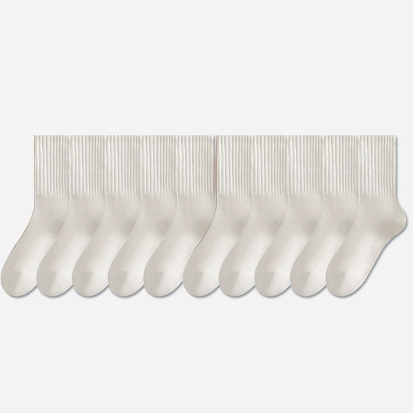 Mid-tube pile of socks- 【Mi Bai】