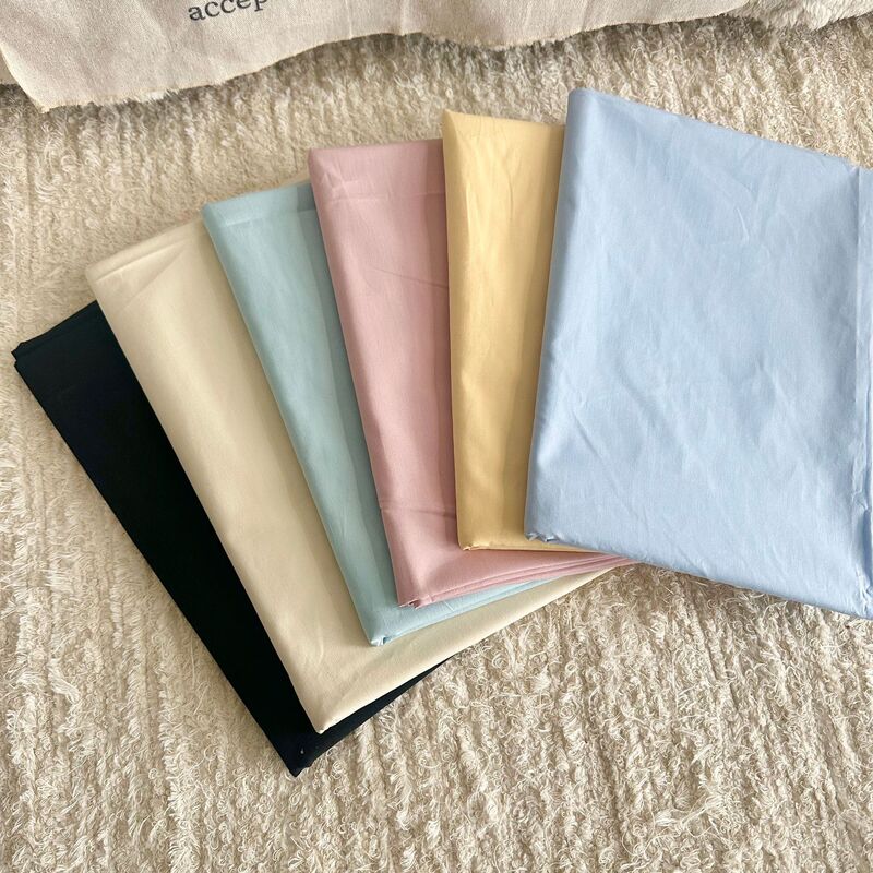 Pure Cotton Plain High Density Solid Color Wash Cotton Cloth Clothing Women's Clothing for Adult in-laws Handmade Bags Diy