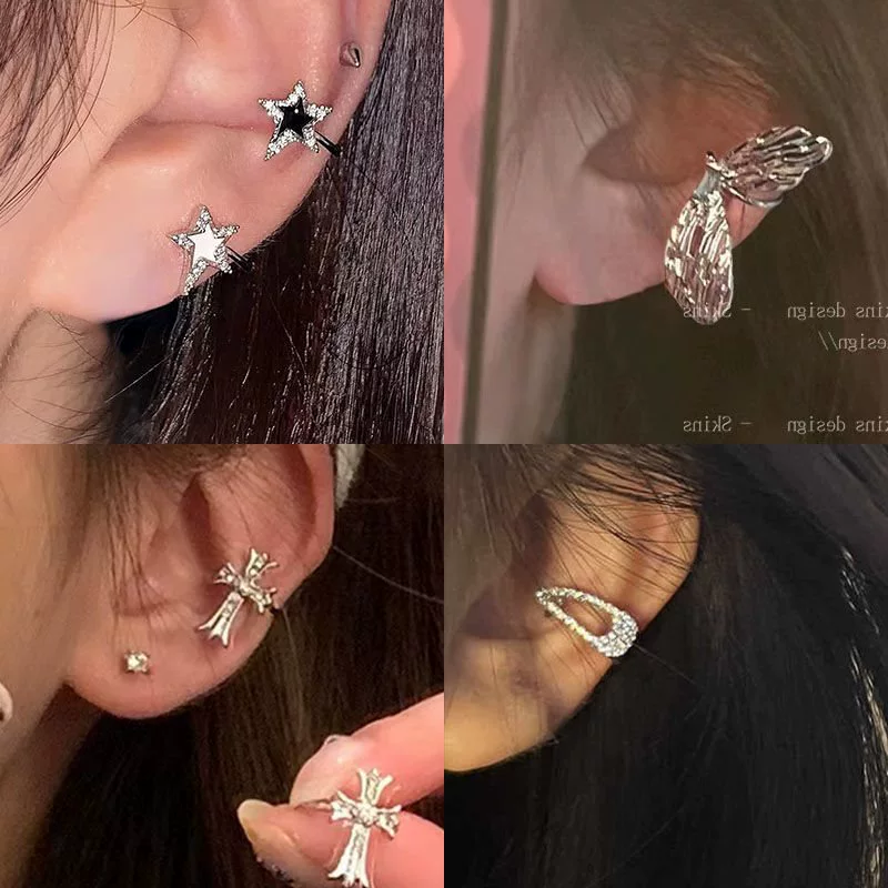 Аксессуар, серьги из нержавеющей стали, 2 карата