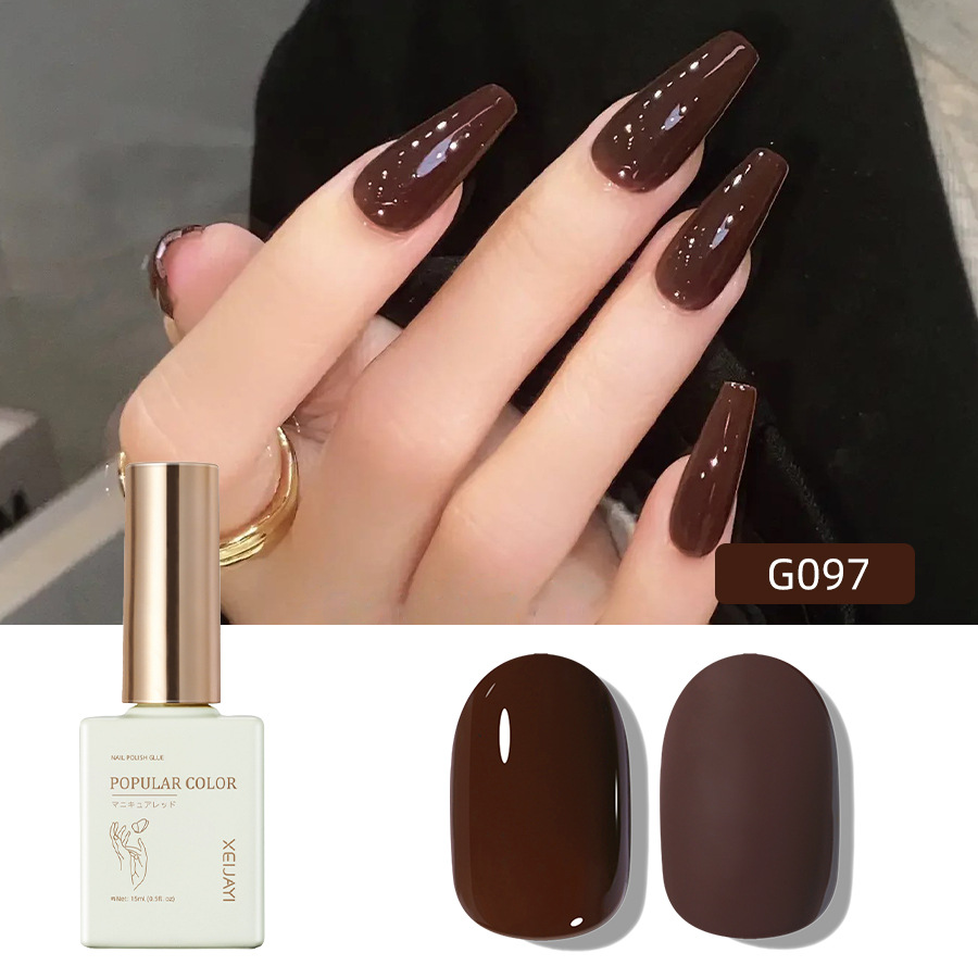 Solid color new white nail polish gel naked through nail shop special high nail polish lasting firm factory wholesale