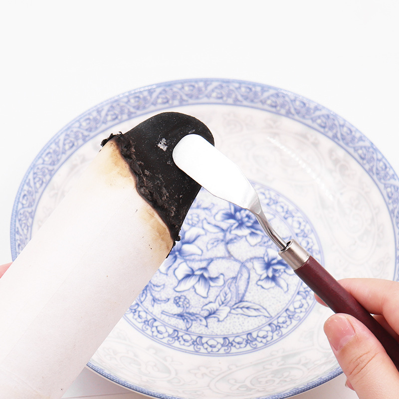 Stainless Steel Moxa Ash Scraper Tool for Moxibustion Stick Cleaning and Ash Collection specifications