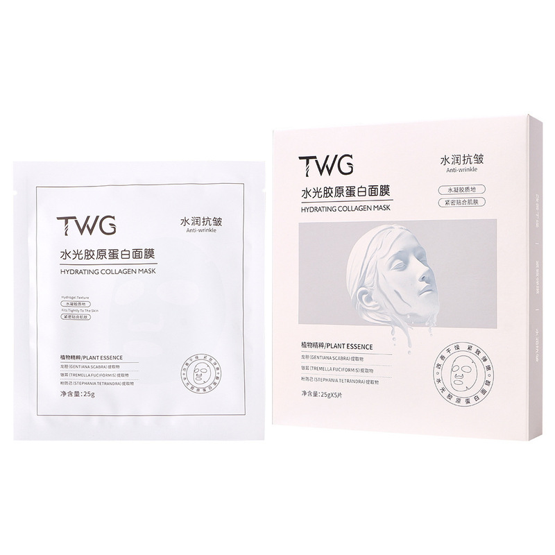TWG ウォーター ライト コラーゲン マスク 保湿、しわ防止、リフティング、引き締め、さわやか、べたつかない、乾燥肌若返りマスク|undefined